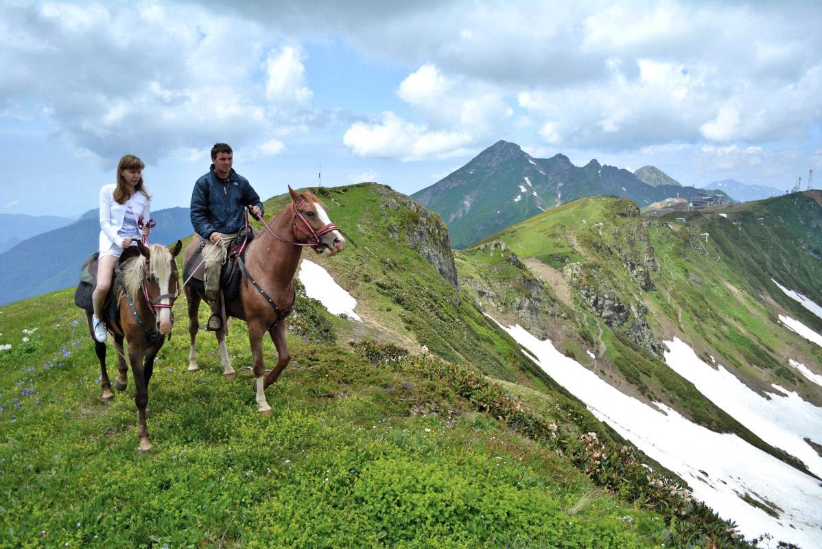 Конные прогулки в горах